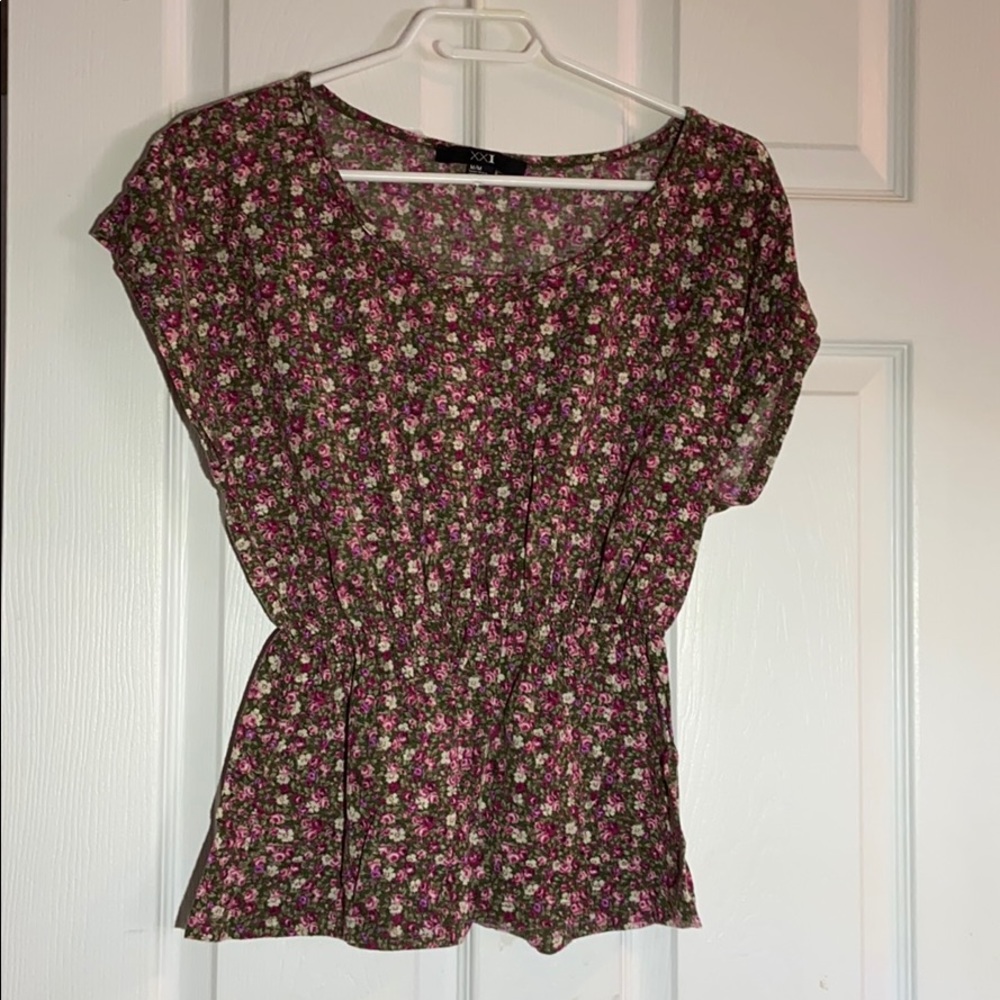 Forever 21 floral shirt